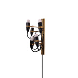 Contemporary Fruit Wall Mounted Plug In Light with Steel Base and Multiple Bulbs