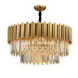 Contemporary Geometric Crystal LED Chandelier Lighting for Sophisticated Interiors