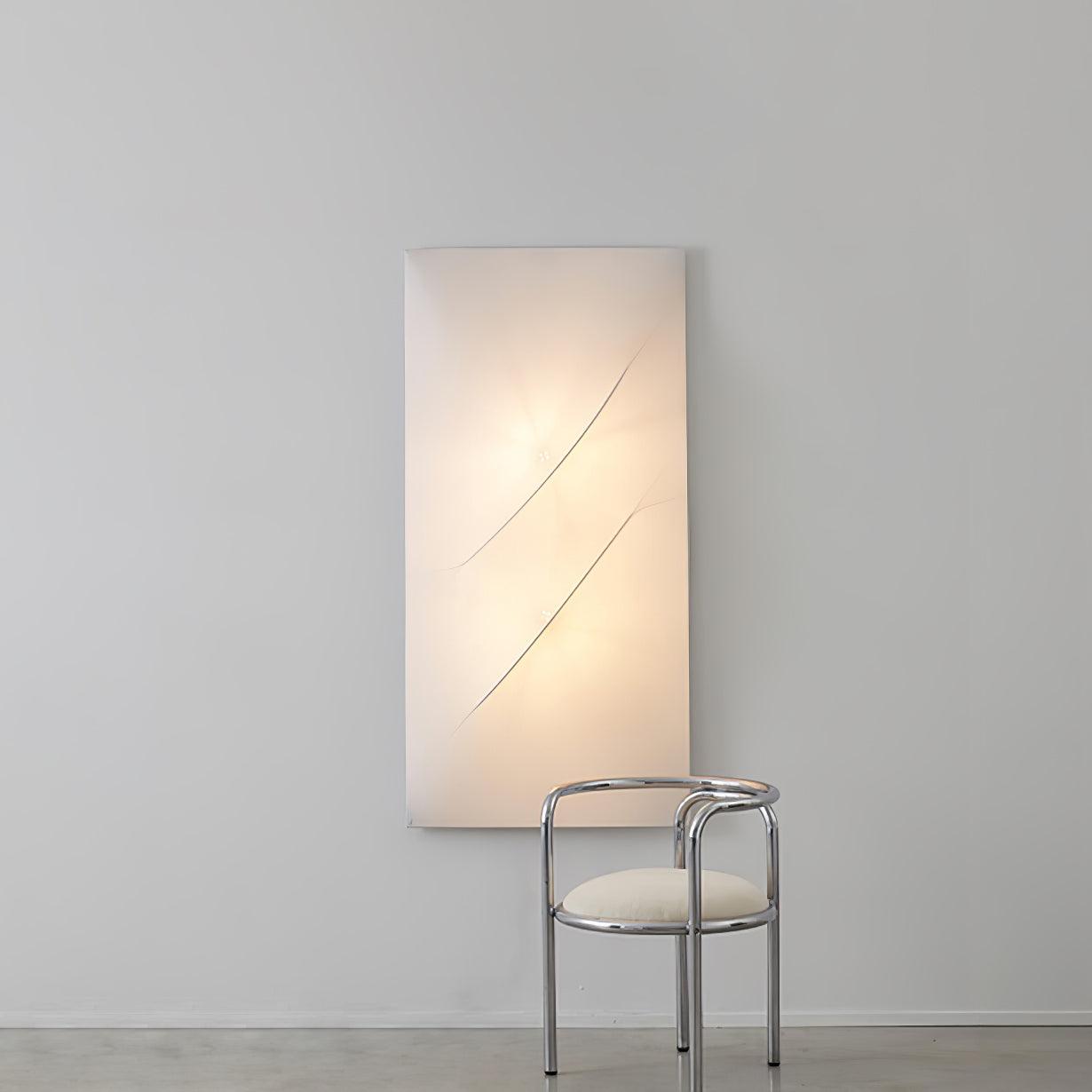 Contemporary Geometric Fabric LED Wall Sconce for Living Room and Bedroom Lighting