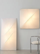Contemporary Geometric Fabric LED Wall Sconce for Living Room and Bedroom Lighting