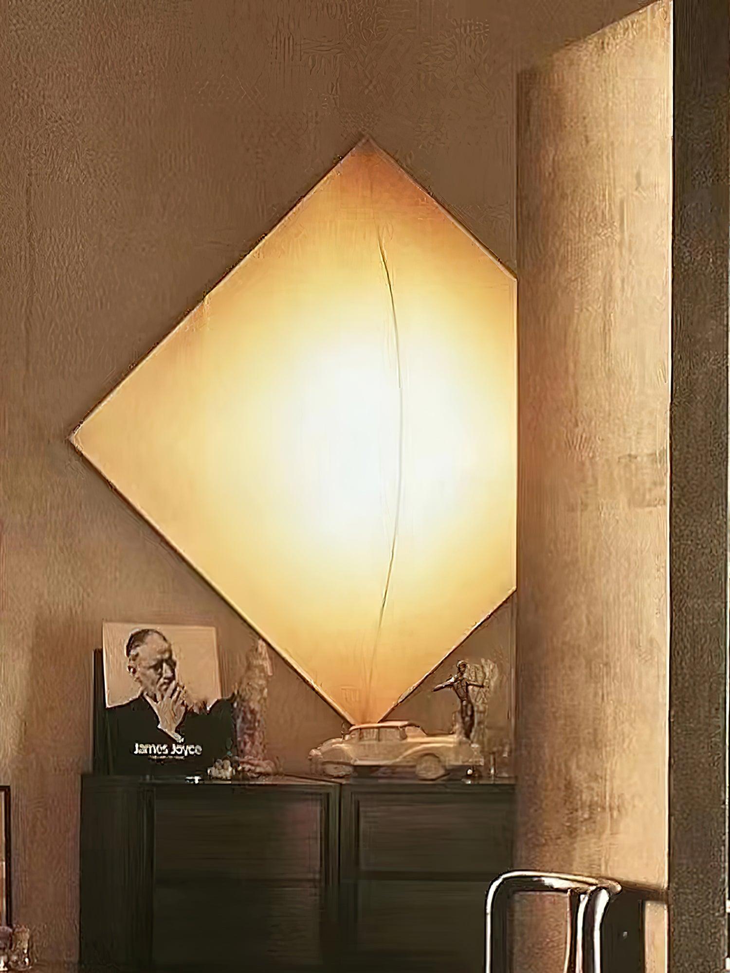 Contemporary Geometric Fabric LED Wall Sconce for Living Room and Bedroom Lighting