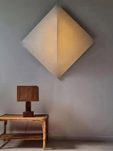 Contemporary Geometric Fabric LED Wall Sconce for Living Room and Bedroom Lighting