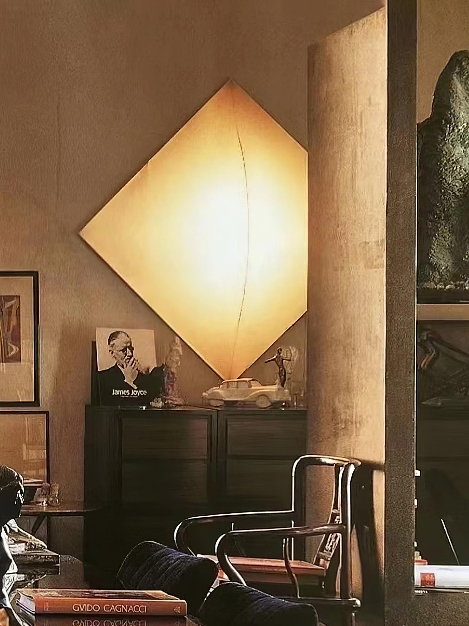Contemporary Geometric Fabric LED Wall Sconce for Living Room and Bedroom Lighting