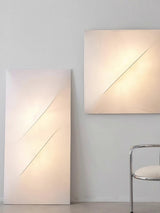 Contemporary Geometric Fabric LED Wall Sconce for Living Room and Bedroom Lighting