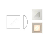 Contemporary Geometric Fabric LED Wall Sconce for Living Room and Bedroom Lighting