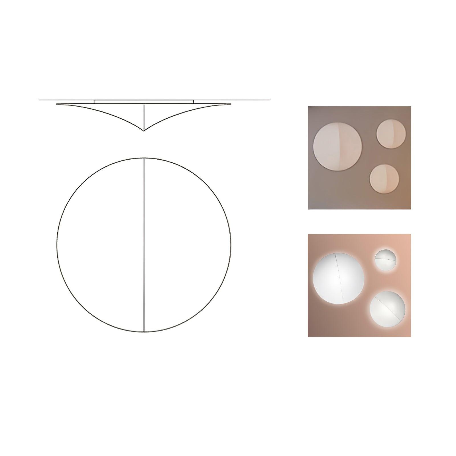Contemporary Geometric Fabric LED Wall Sconce for Living Room and Bedroom Lighting