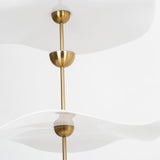 Contemporary Gold Double Biscuit LED Pendant Light for Modern Dining Room Lighting