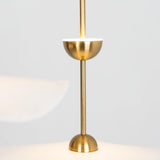 Contemporary Gold Double Biscuit LED Pendant Light for Modern Dining Room Lighting