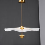 Contemporary Gold Double Biscuit LED Pendant Light for Modern Dining Room Lighting