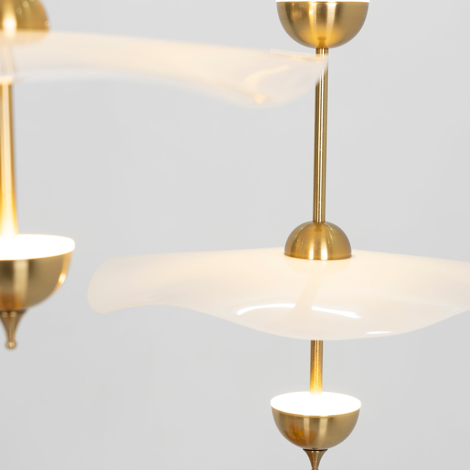 Contemporary Gold Double Biscuit LED Pendant Light for Modern Dining Room Lighting