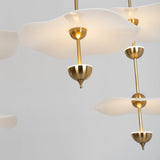 Contemporary Gold Double Biscuit LED Pendant Light for Modern Dining Room Lighting