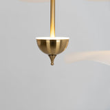 Contemporary Gold Double Biscuit LED Pendant Light for Modern Dining Room Lighting