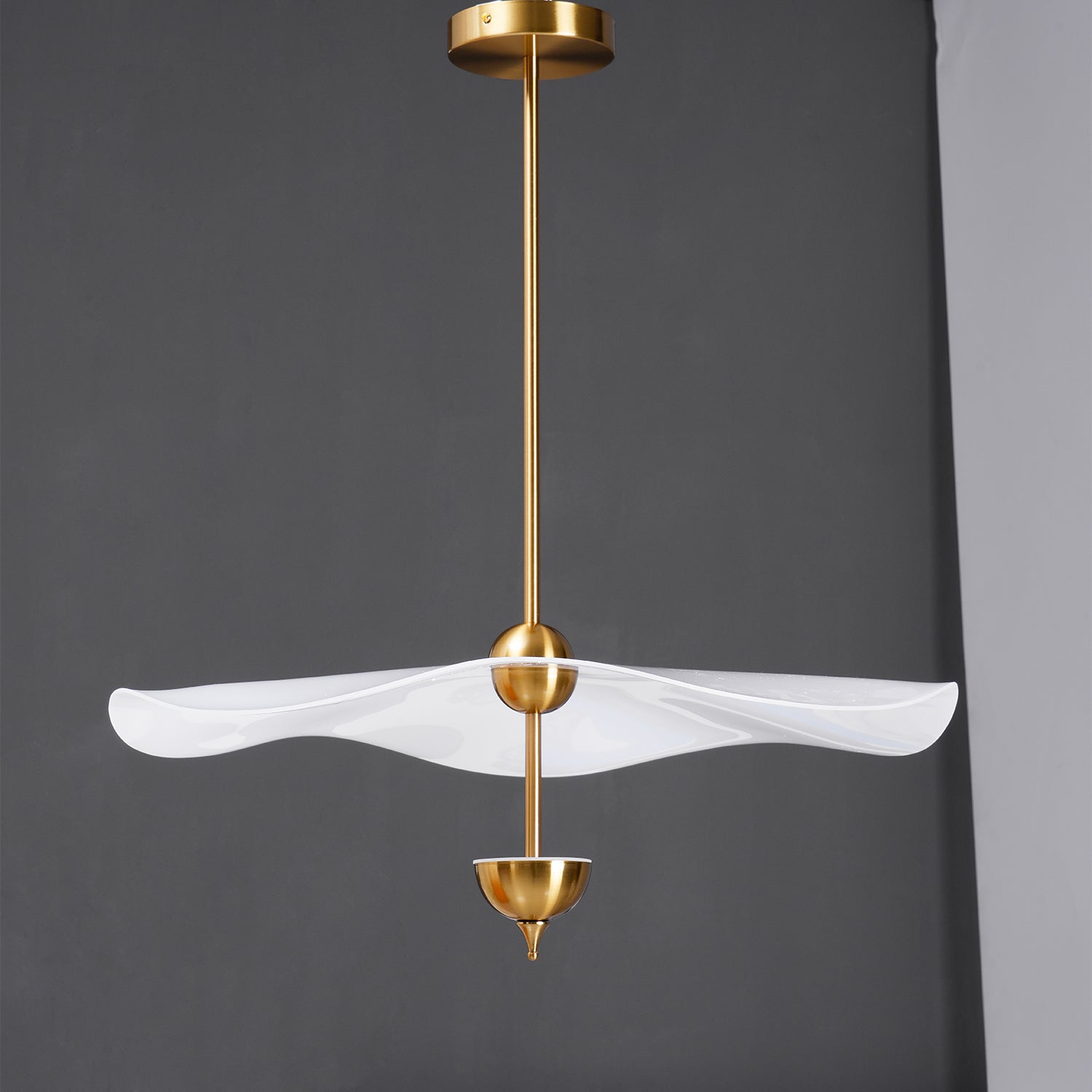 Contemporary Gold Double Biscuit LED Pendant Light for Modern Dining Room Lighting