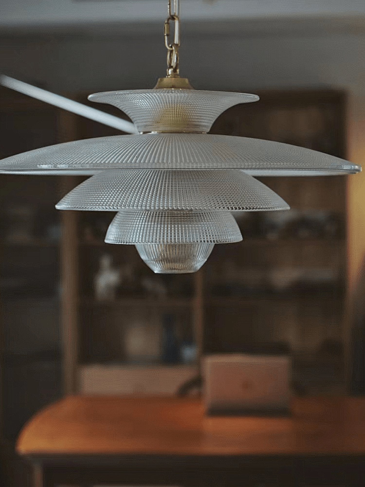Contemporary Gold Metal Grid Glass Pendant Light for Modern Interiors