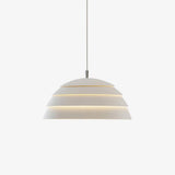 Contemporary Industrial White Metal Pendant Light with Adjustable Hanging Cable for Indoor Use