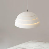 Contemporary Industrial White Metal Pendant Light with Adjustable Hanging Cable for Indoor Use