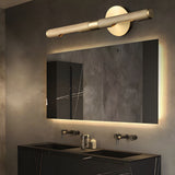 Contemporary Knurled LED Bathroom Vanity Light with Swivel Heads for Mirror Lighting