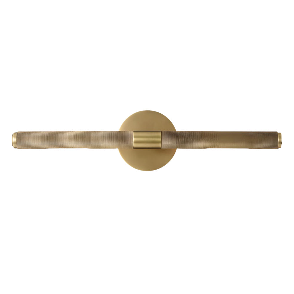 Contemporary Knurled LED Bathroom Vanity Light with Swivel Heads for Mirror Lighting