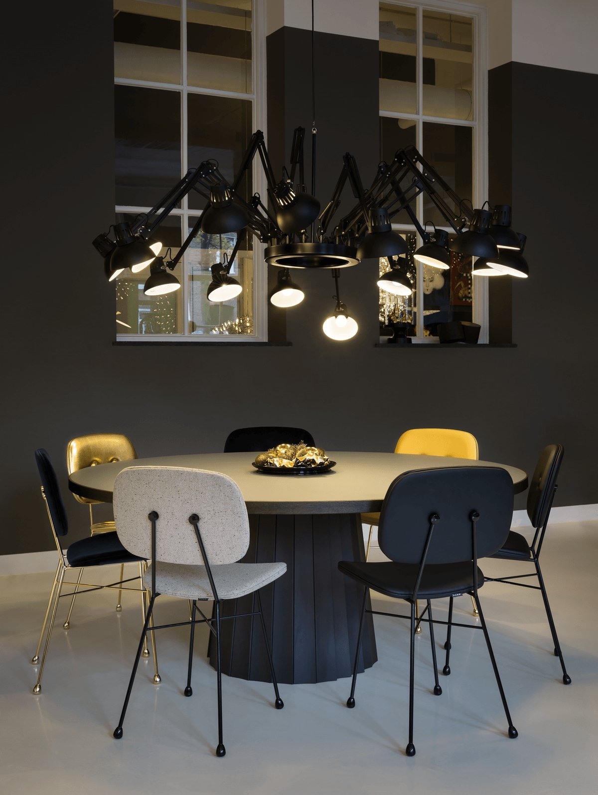 Contemporary Large Multi Head Crown Chandelier Adjustable Industrial Spider Ceiling Pendant Lamp
