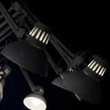 Contemporary Large Multi Head Crown Chandelier Adjustable Industrial Spider Ceiling Pendant Lamp