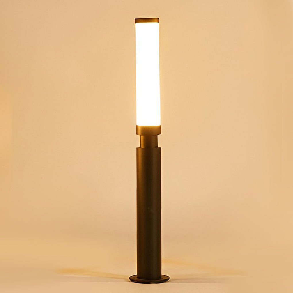 Contemporary LED Outdoor Bollard Light Waterproof Garden Pathway Pillar Lamp for Yard