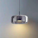 Contemporary Metro Sphere Smoked Glass Pendant Light LED Ceiling Fixture for Modern Kitchens