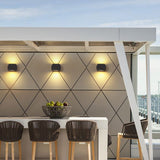 Contemporary Minimalist Exterior LED Wall Lamp Waterproof Sconce for Villa and Patio