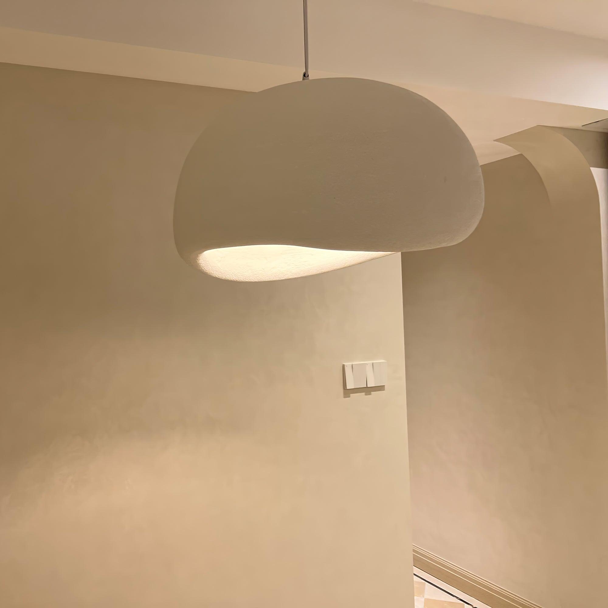 Contemporary Organic Cloud Pendant Light Spherical Ethereal Hanging Lamp