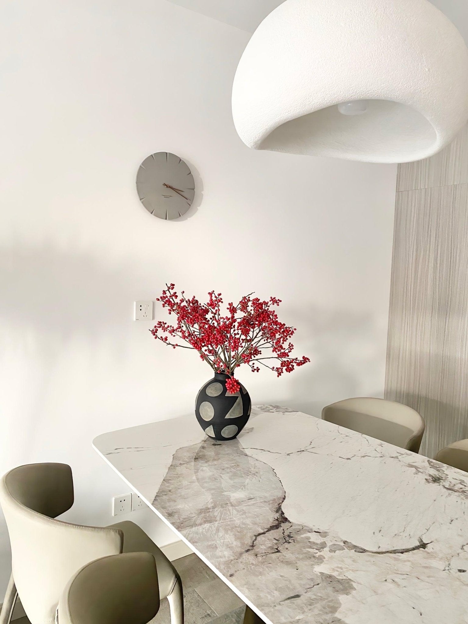 Contemporary Organic Cloud Pendant Light Spherical Ethereal Hanging Lamp