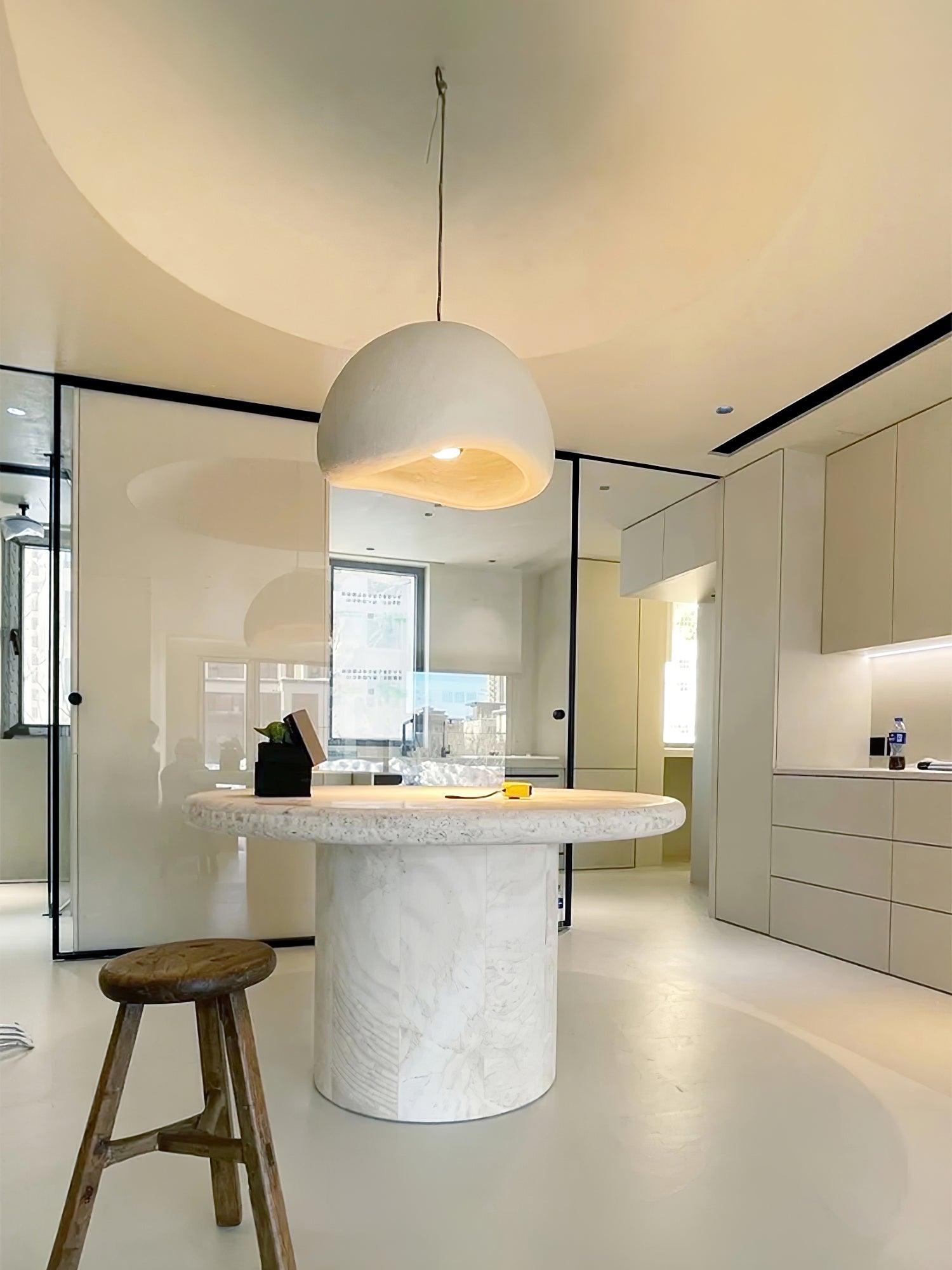 Contemporary Organic Cloud Pendant Light Spherical Ethereal Hanging Lamp