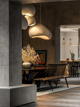 Contemporary Organic Cloud Pendant Light Spherical Ethereal Hanging Lamp