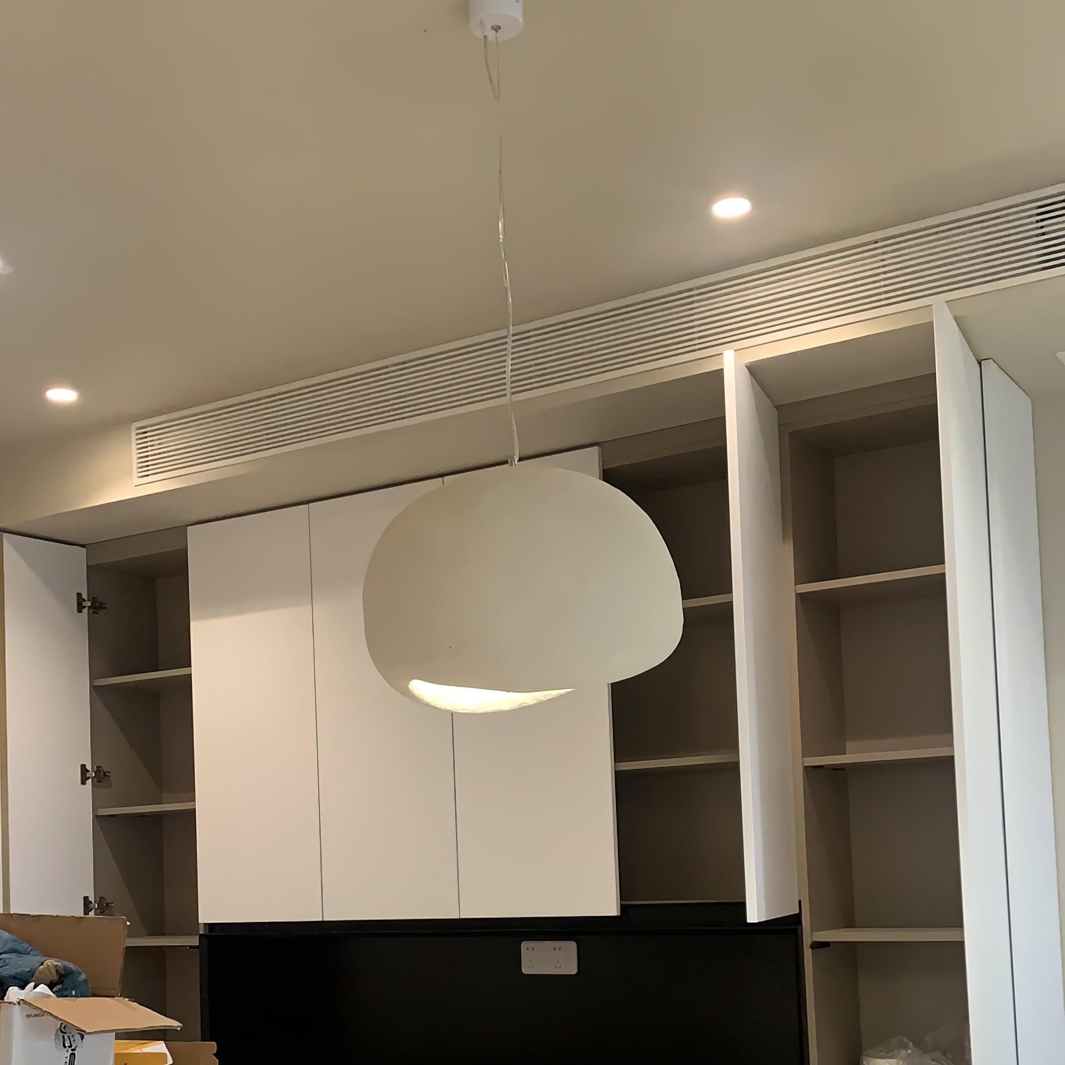Contemporary Organic Cloud Pendant Light Spherical Ethereal Hanging Lamp