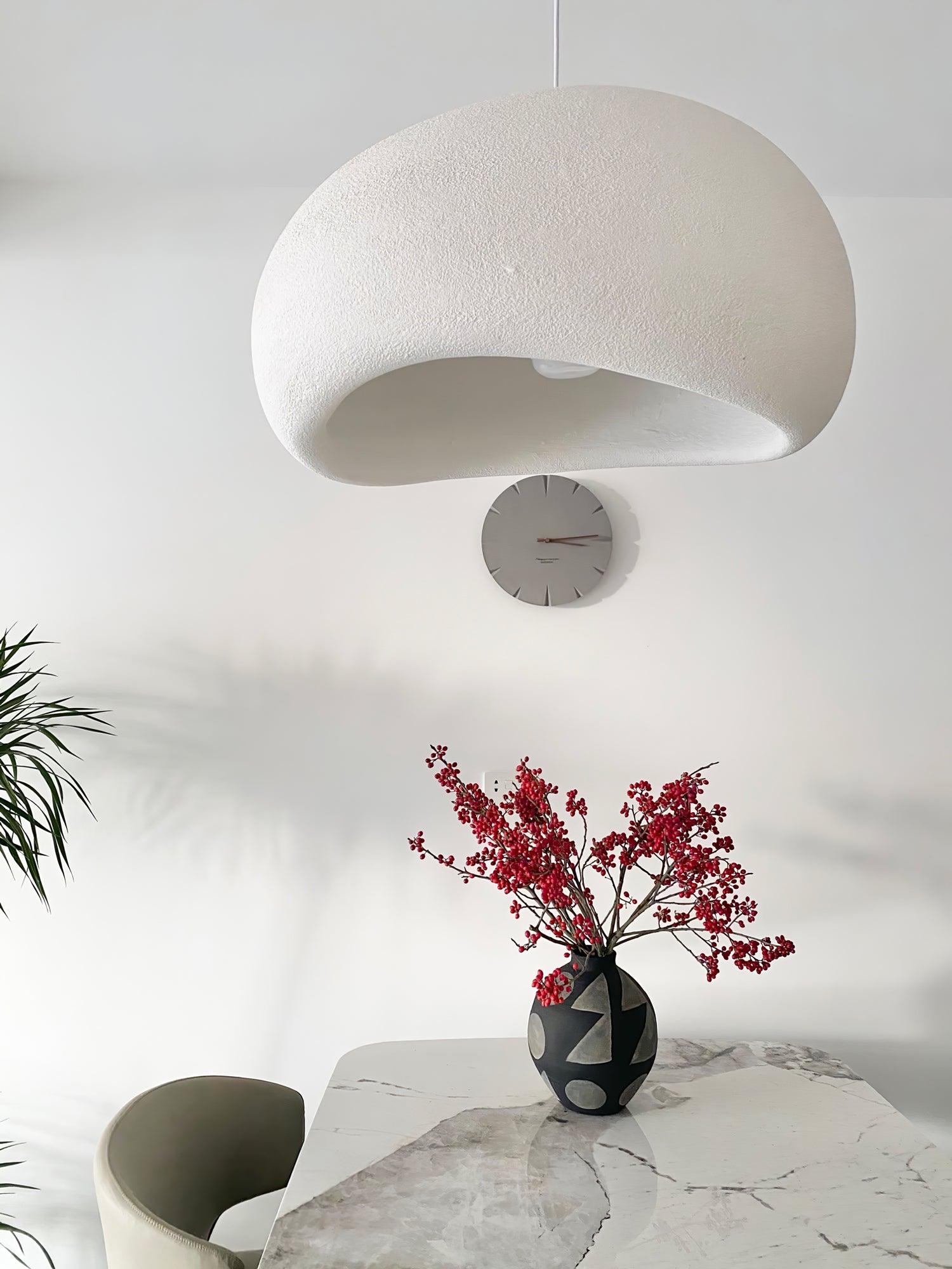 Contemporary Organic Cloud Pendant Light Spherical Ethereal Hanging Lamp