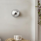 Contemporary Sphere Wall Lamp with Mirror Finish Glossy Gold LED Sconce for Home Interior