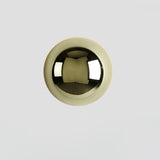 Contemporary Sphere Wall Lamp with Mirror Finish Glossy Gold LED Sconce for Home Interior