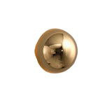 Contemporary Sphere Wall Lamp with Mirror Finish Glossy Gold LED Sconce for Home Interior