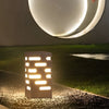 Contemporary Stainless Steel Outdoor Pillar Lights for Garden Pathways and Courtyards