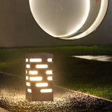 Contemporary Stainless Steel Outdoor Pillar Lights for Garden Pathways and Courtyards