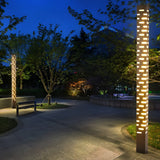 Contemporary Stainless Steel Outdoor Pillar Lights for Garden Pathways and Courtyards