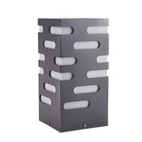 Contemporary Stainless Steel Outdoor Pillar Lights for Garden Pathways and Courtyards