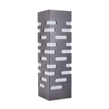 Contemporary Stainless Steel Outdoor Pillar Lights for Garden Pathways and Courtyards