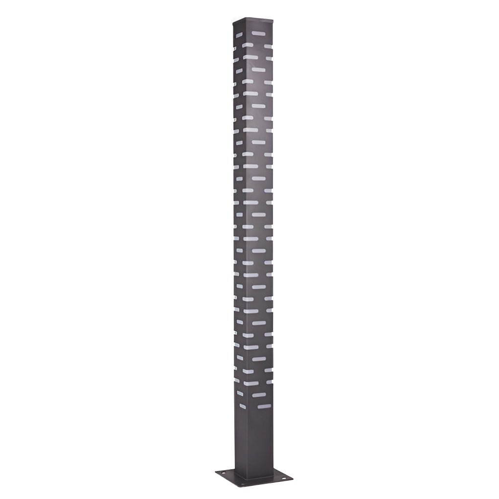 Contemporary Stainless Steel Outdoor Pillar Lights for Garden Pathways and Courtyards