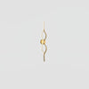 Contemporary Twist Brass LED Wall Sconce Minimalist Sculptural Linear Lighting Fixture
