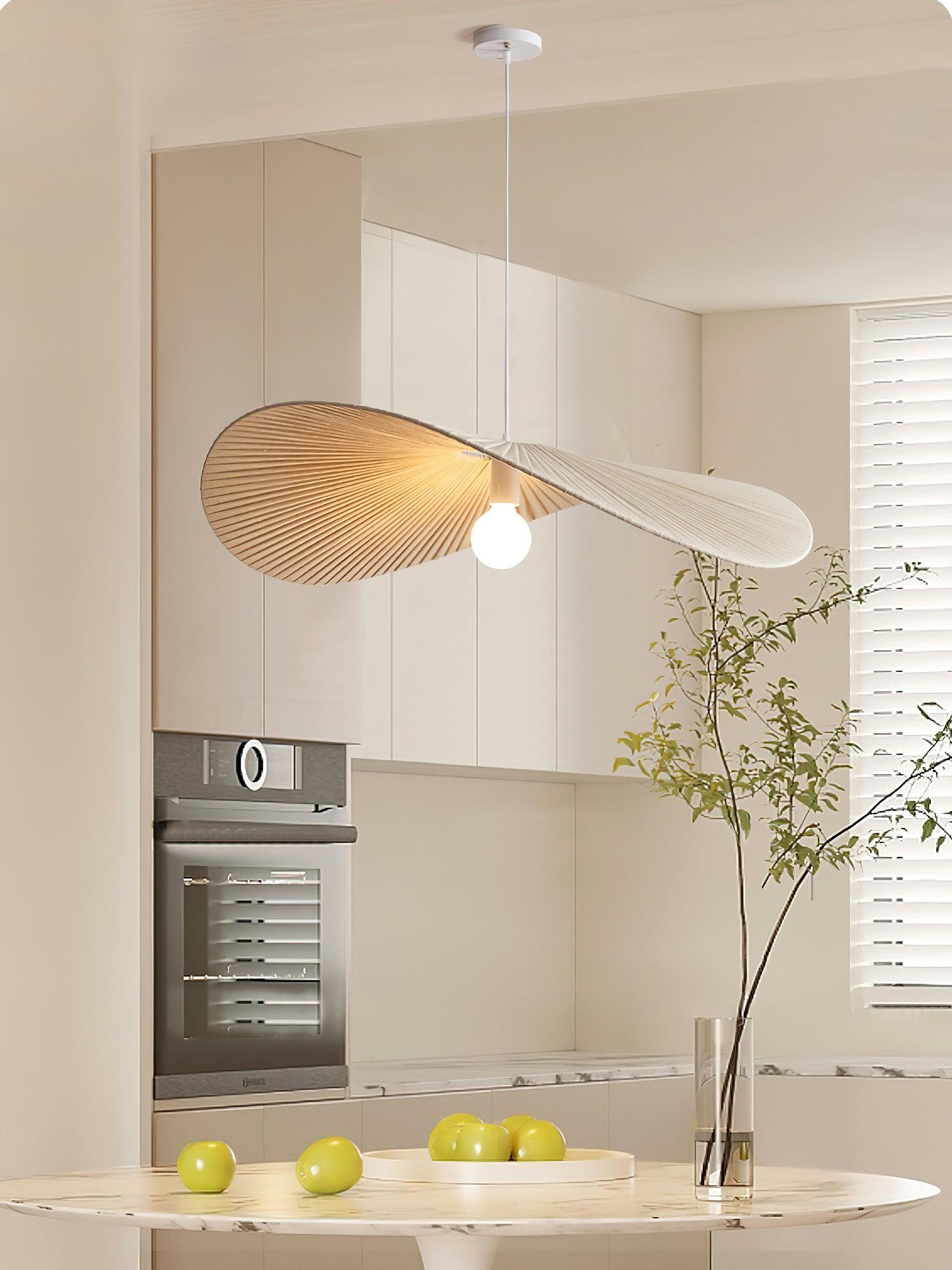Contemporary Wavy Ribbon Fabric Pendant Light Mediterrania Style Chandelier for Living Space