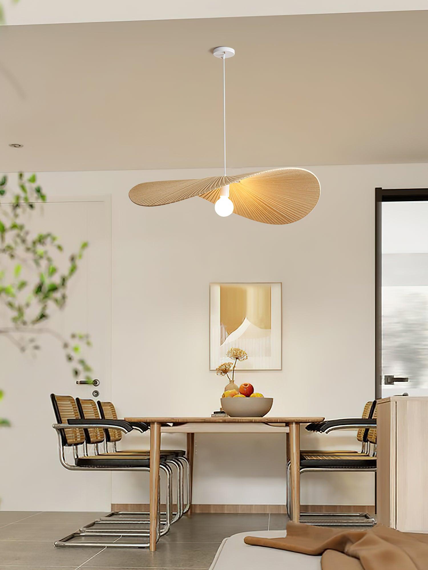 Contemporary Wavy Ribbon Fabric Pendant Light Mediterrania Style Chandelier for Living Space