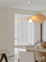 Contemporary Wavy Ribbon Fabric Pendant Light Mediterrania Style Chandelier for Living Space