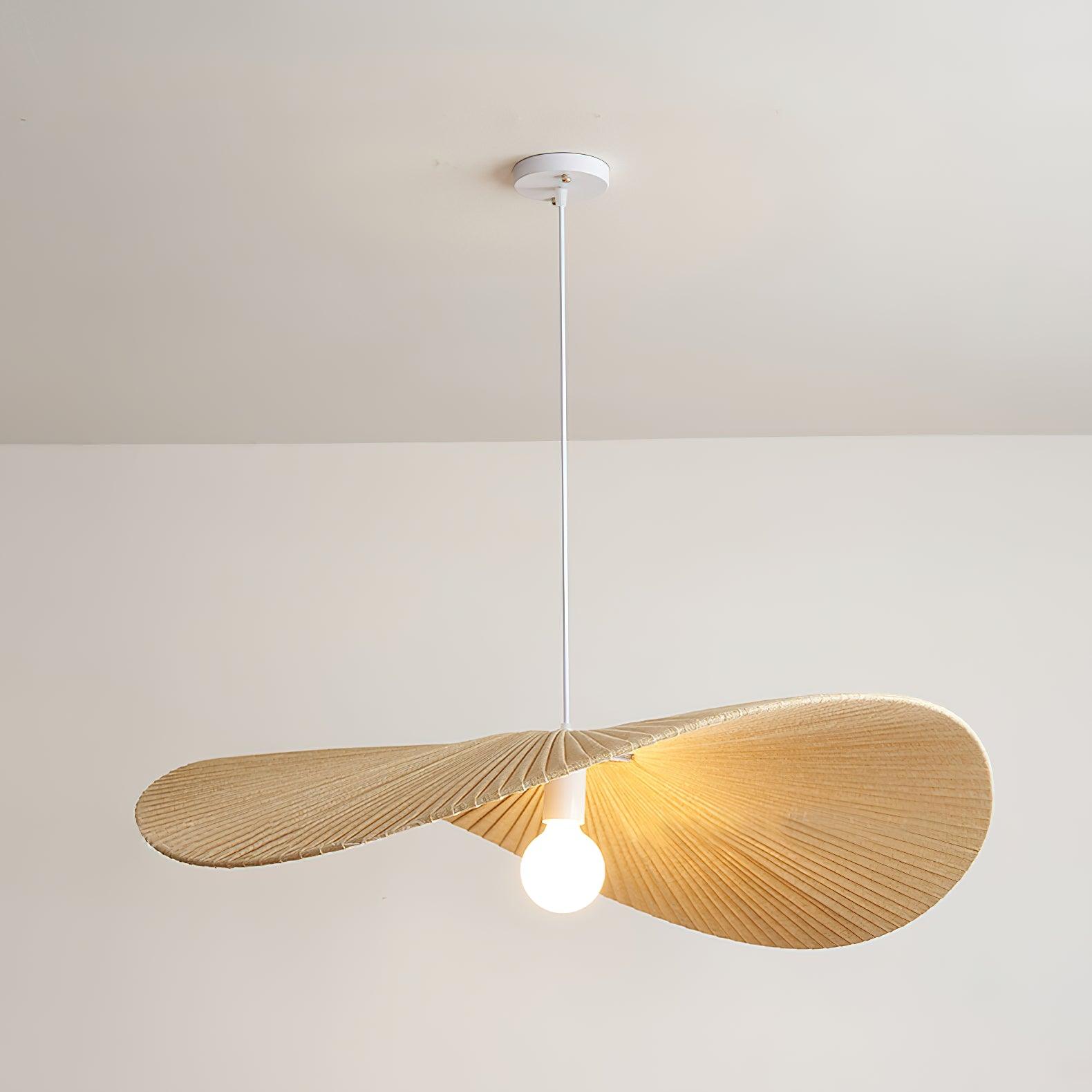 Contemporary Wavy Ribbon Fabric Pendant Light Mediterrania Style Chandelier for Living Space