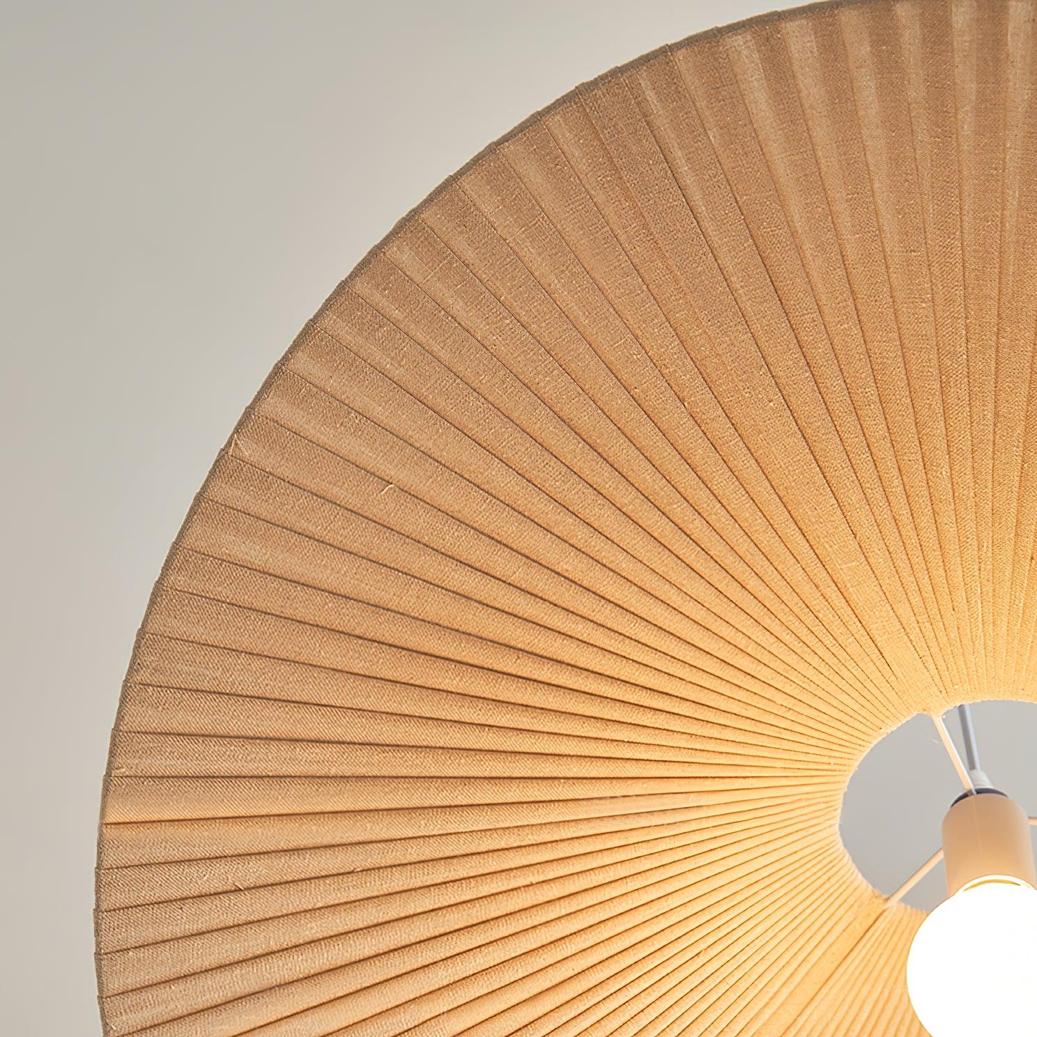 Contemporary Wavy Ribbon Fabric Pendant Light Mediterrania Style Chandelier for Living Space