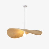 Contemporary Wavy Ribbon Fabric Pendant Light Mediterrania Style Chandelier for Living Space