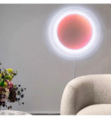 Contemporary White LED Sconce Wall Light with Soft Diffused Paper Shade Set of 2